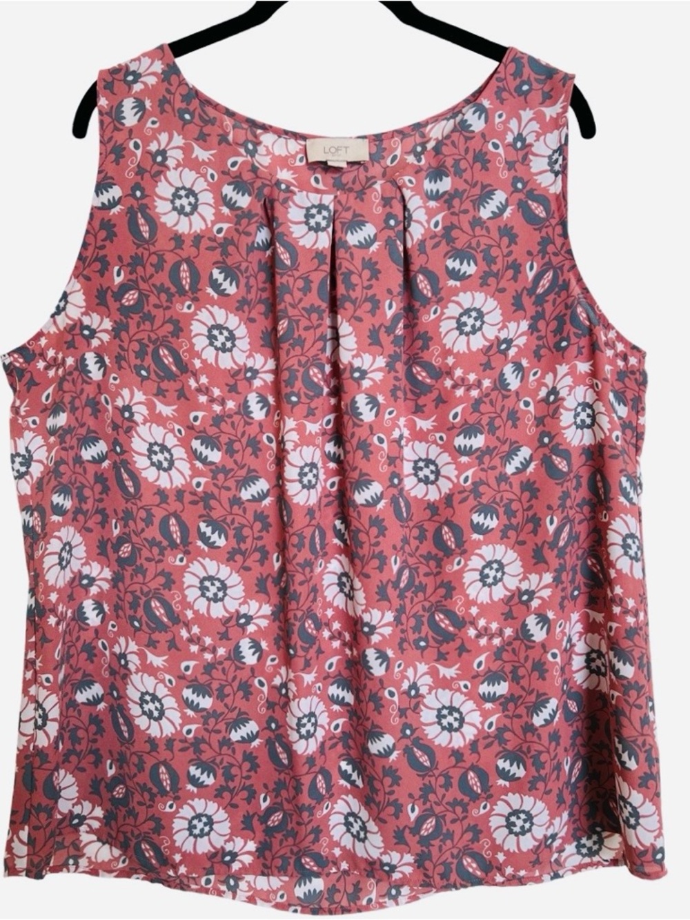 Ladies LOFT Outlet pink shell tank SZ XL X-Large